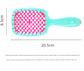 Green 8-Piece Detangling Hair Brush Set - Vented Wet/Dry Brushes for Smooth, Knot-Free Hair