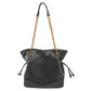 Black Chic Suede Hobo Bag for Women - Versatile Tote with Drawstring, Large Capacity Commuter Bucket Bag