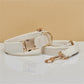 S Beige Luxury Velvet Pet Collar & Leash Set - Engravable Dog Collar with Gold Hardware