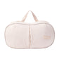 Beige Portable Underwear Travel Organizer Bag - Bra & Lingerie Storage, Anti-Deformation Case for Business Trips