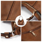 Brown Foreign Trade Fashion Large Capacity Handbag - European & American Casual Crossbody Bag, Solid Color Zipper Women&