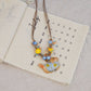 Random 4-Piece Set: Sweet & Fresh Ceramic Dachshund Dog Necklace - Cute Trendy Individual Puppy Pendant, Playful Creative Neckwear