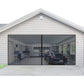 No-Drill Magnetic Garage Door Screen - Polyester Mosquito Net Curtain, Cross-border Home Summer Velcro Garage Door Mesh (244x214cm)