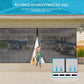 No-Drill Magnetic Garage Door Screen - Polyester Mosquito Net Curtain, Cross-border Home Summer Velcro Garage Door Mesh (244x214cm)
