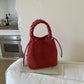 Red Retro Maillard Brown Mini Bag - 2025 New Casual Versatile Women&