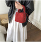 Red Retro Maillard Brown Mini Bag - 2025 New Casual Versatile Women&