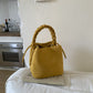 Yellow Retro Maillard Brown Mini Bag - 2025 New Casual Versatile Women&