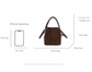 Yellow Retro Maillard Brown Mini Bag - 2025 New Casual Versatile Women&