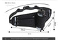 Dark Grey Adjustable Running Waist Pack with Water Bottle Holder, Reflective Design, and Multiple Storage Pockets for Outdoor Activities