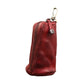 Red Vintage Top-Grain Cowhide Key Pouch - Men&