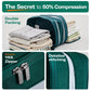 M Black Durable & Expandable Travel Packing Cube - Tear-Resistant & Water-Repellent Clothing Organizer with Double Zippers