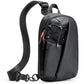 Black Modern Urban Sling Bag Crossbody Chest Pack with Quick Adjustable Strap Compact Daypack for Travel and Daily Commute