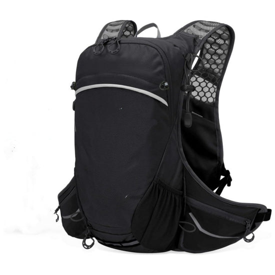 Black Lightweight Outdoor Hiking Backpack Nylon Daypack for Cycling Camping and Mountaineering Breathable Sports Bag Ideal for Australian Adventures