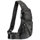 Black Tactical Style Sling Bag Crossbody Chest Pack Lightweight Daypack for Travel Hiking and Cycling Fits 8.3 Inch Notebook Ideal for Australian Outdoors