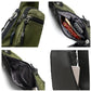 Green Tactical Style Sling Bag Crossbody Chest Pack Lightweight Daypack for Travel Hiking and Cycling Fits 8.3 Inch Notebook Ideal for Australian Outdoors