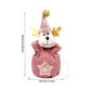 3 Pack Pink Christmas Drawstring Gift Bags Plush 3D Santa Snowman Reindeer Candy Pouches for Holiday Favours