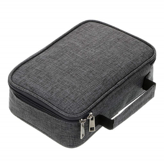 Grey Large Capacity 72-Slot Pencil Case - Multi-functional Oxford Cloth Storage for Students, Artists & Stationery (23x7x16 cm, 228g)