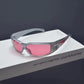 3 Pack Y2K Cyberpunk Sunglasses Futuristic Rectangular Shades Sci-Fi Style Fashion Eyewear for Festivals and Raves Ideal for Men and Women