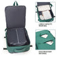Light Green 25L Travel Laptop Backpack with Shoe Compartment 180 Degree Opening Carry On Rucksack Fits 14 Inch Laptop Ideal for Business and Weekends