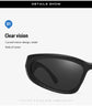 2 Pack Black Frame + Green Frame Sports Sunglasses Men Small Frame Cycling Glasses Anti-Glare UV Protection Outdoor Eyewear Ideal for Driving and Running