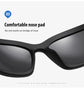 2 Pack Black Frame + Green Frame Sports Sunglasses Men Small Frame Cycling Glasses Anti-Glare UV Protection Outdoor Eyewear Ideal for Driving and Running