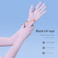 Purple Cooling UV Protection Arm Sleeves Long Sun Block Gloves Breathable Stretchy Hand Cover for Cycling Driving and Outdoor Sports Australia