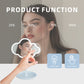 White Cute Cloud Shaped LED Makeup Mirror Desktop Vanity Light with Storage Tray 360 Rotation Cordless Cosmetic Beauty Tool