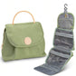 Green Large Hanging Toiletry Bag Waterproof Travel Cosmetic Organiser with Sturdy Hook 4 Compartments Makeup Wash Case for Women and Men