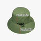 Khaki Foldable Waterproof Bucket Hat Packable Sun Cap Wide Brim with Adjustable Drawstring for Fishing Camping and Hiking
