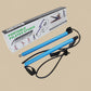 Blue Portable Pilates Bar Kit with Resistance Bands Detachable Toning Stick for Home Gym Yoga & Stretching - Durable Metal Core