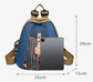 Vintage Denim Backpack with Boho Embroidery - Spacious Lightweight Daypack for Women - Casual Canvas Rucksack for Travel, School & Festivals (39cm Height)