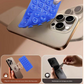Dark Blue 10 Pack Rectangular Silicone Suction Phone Mount Holder - 28 Cup Adhesive Sticky Pad for Hands-Free Selfies & Videos - Universal Grip for Mirrors & Glass
