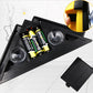 Yellow 90 Degree Laser Square Level Tool - Right Angle Line Projector for Tiling & Flooring Layout - Dual Bubble Alignment Aid for DIY Renovation (190mm)