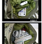 Green 3D Frog Graffiti Canvas Backpack Large Capacity 37x40cm School Bag for Students and Uni Students - Creative Aesthetic Rucksack