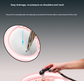 Pink Inflatable Hair Washing Basin with Drain Tube and Pump for Seniors Bedridden and Pregnant Women - Portable Home Shampoo Basin for Easy Hair Care