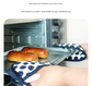 Red 2 Pack Heart Shaped Oven Mitts Heat Resistant Cotton Pot Holders Double Layer Thick Insulation Kitchen Gloves for Baking Cooking