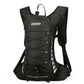 Black Lightweight Outdoor Sports Backpack Breathable Hiking Daypack Compact Running Cycling Bag with Bungee Storage 45cm for Travel