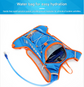 Orange Lightweight Outdoor Sports Backpack Breathable Hiking Daypack Compact Running Cycling Bag with Bungee Storage 45cm for Travel
