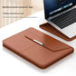 3-in-1 Detachable PU Leather Laptop Sleeve with Ergonomic Stand & Mouse Pad(black  13/14 inch)