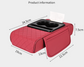 Premium Car Armrest Organizer & Comfort Pad(orange)