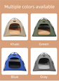 Medium Pet Tent for Cats & Dogs(Khaki) - Portable Comfort Shelter with Soft Cushion