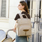 Multifunctional Diaper Bag Backpack(Pink) - Large Capacity & Organized Storage for Baby Essentials