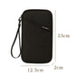 Travel Document Organizer(black) - Multi-Pocket Design, Lightweight, Luggage-Friendly Storage
