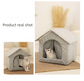 Medium Elevated Indoor/Outdoor Pet Shelter(blue): Waterproof, Insulated for All-Season Warmth