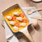 Black Rectangular Non-Stick Frying Pan 19×14×4cm - Open, Induction & Gas Compatible
