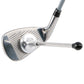 Black Adjustable Magnetic Golf Club Face Alignment and Swing Trainer