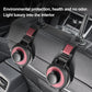 Red 3-in-1 Car Headrest Organizer Hook