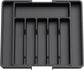 Black Adjustable Cutlery Tray (33-57cm)