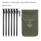 2pc Heavy-Duty 20cm Tent Stakes Kit (6 Pegs /pc) with Carry Bag