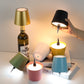 Green Cordless Tri-Color Wine Bottle LED Lamp